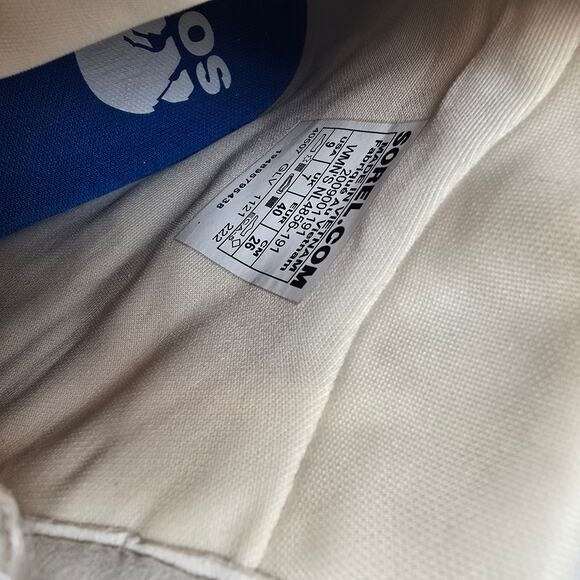 Sorel Women's Size 9 ONA Out N About 503 Mid Cozy Sneaker Boot Chalk Sea Salt - Picture 3 of 5